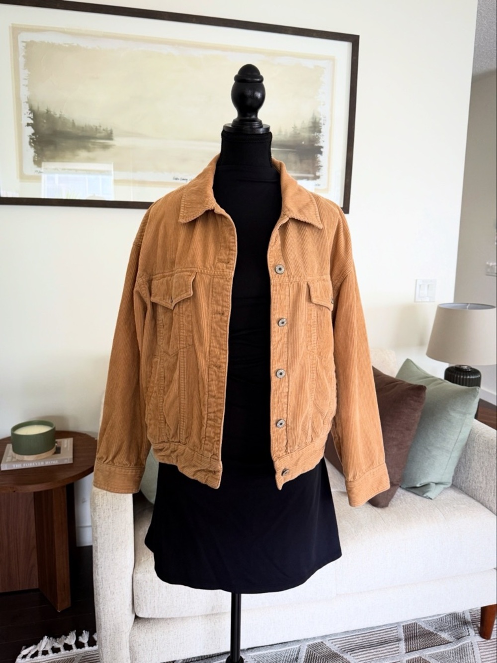 Women’s Corduroy Trucker Jacket - Tan